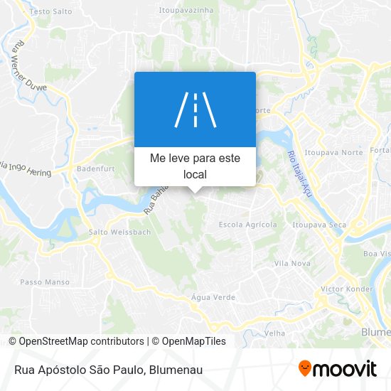 Rua Apóstolo São Paulo mapa
