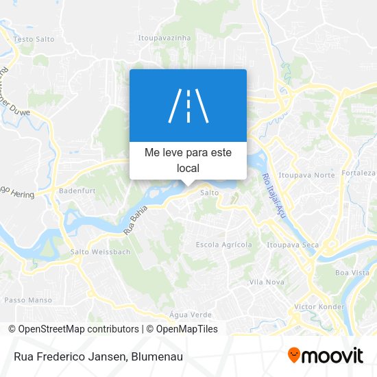 Rua Frederico Jansen mapa