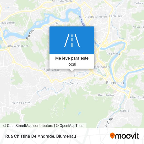 Rua Chistina De Andrade mapa