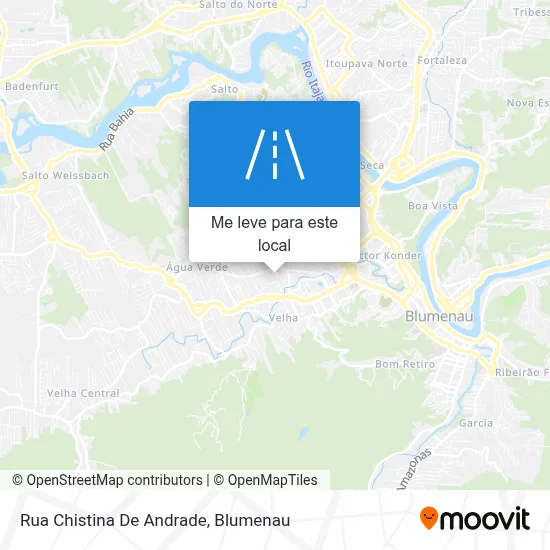 Rua Chistina De Andrade mapa