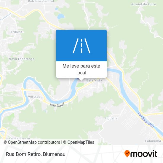Rua Bom Retiro mapa