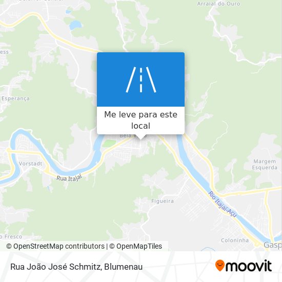 Rua João José Schmitz mapa