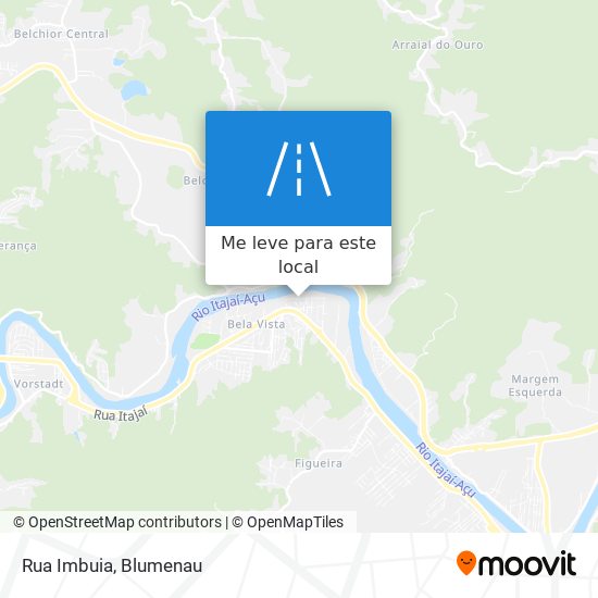 Rua Imbuia mapa