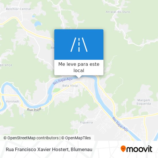 Rua Francisco Xavier Hostert mapa