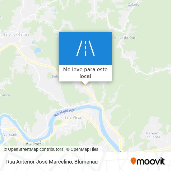 Rua Antenor José Marcelino mapa