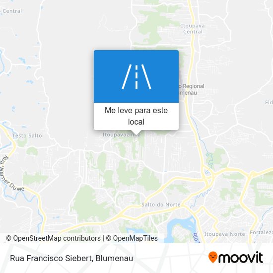 Rua Francisco Siebert mapa