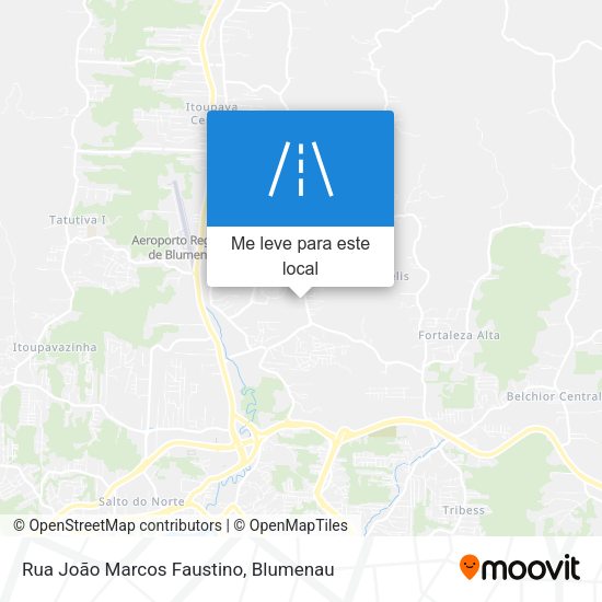 Rua João Marcos Faustino mapa