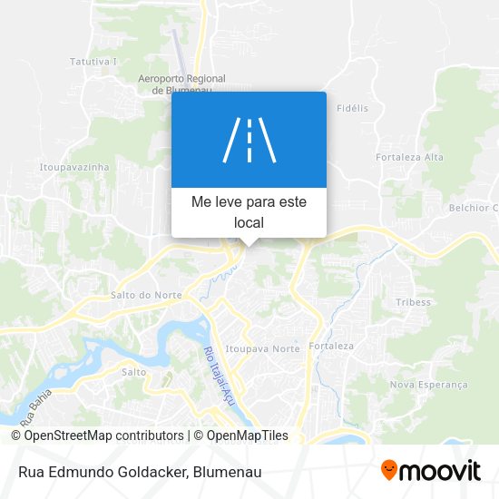 Rua Edmundo Goldacker mapa