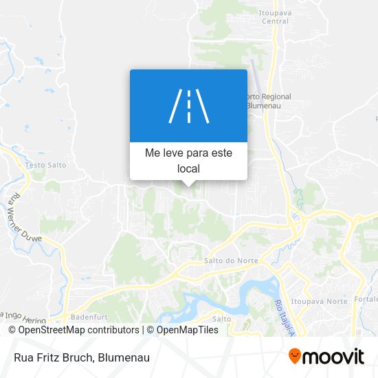 Rua Fritz Bruch mapa