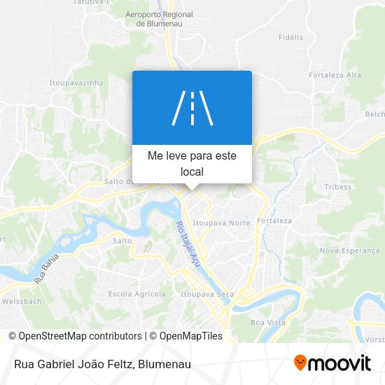 Rua Gabriel João Feltz mapa