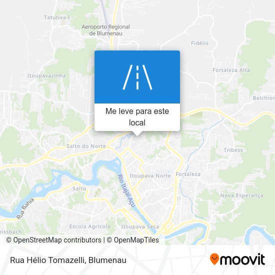 Rua Hélio Tomazelli mapa