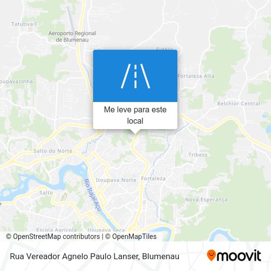 Rua Vereador Agnelo Paulo Lanser mapa