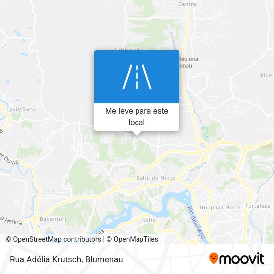 Rua Adélia Krutsch mapa