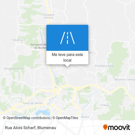 Rua Alois Scharf mapa
