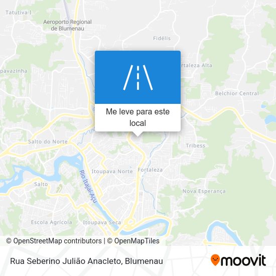 Rua Seberino Julião Anacleto mapa