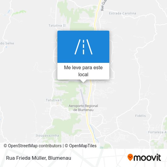 Rua Frieda Müller mapa