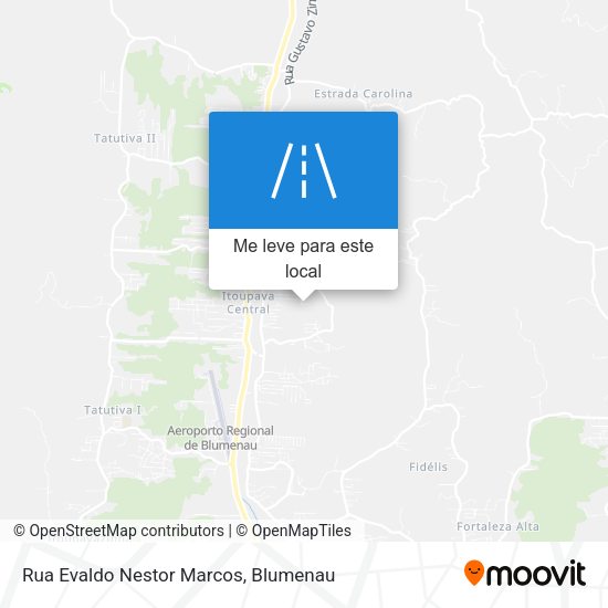 Rua Evaldo Nestor Marcos mapa