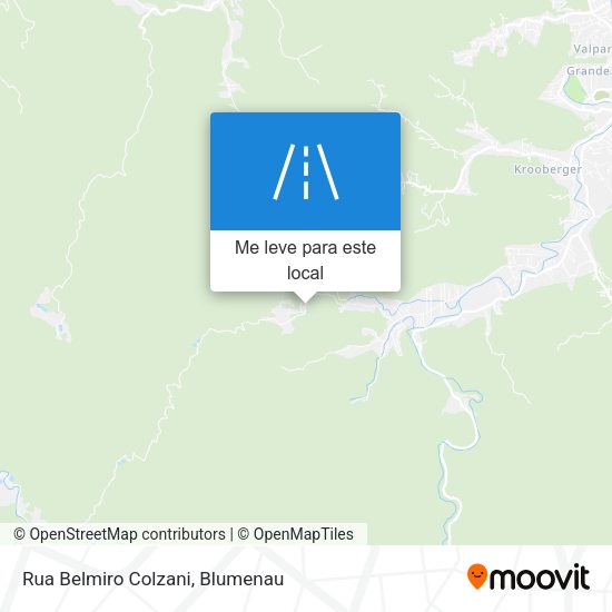 Rua Belmiro Colzani mapa