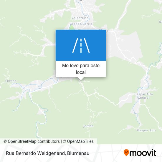 Rua Bernardo Weidgenand mapa