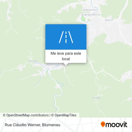 Rua Cláudio Werner mapa
