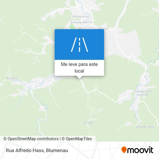 Rua Alfredo Hass mapa