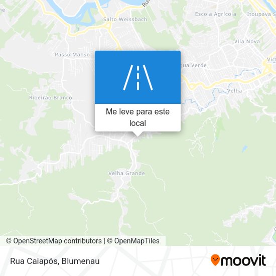 Rua Caiapós mapa
