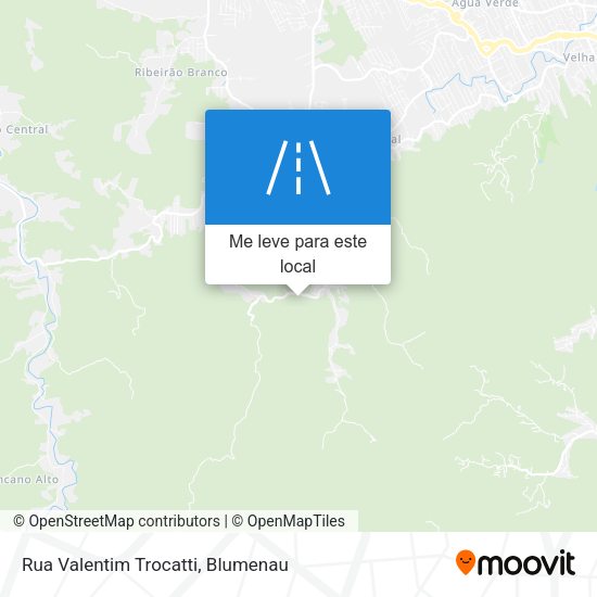 Rua Valentim Trocatti mapa