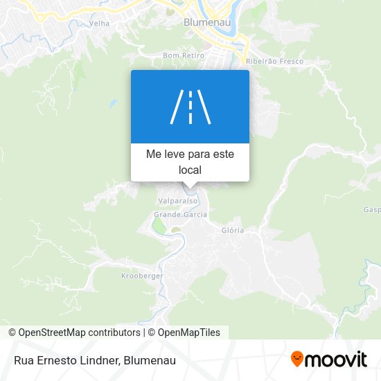 Rua Ernesto Lindner mapa