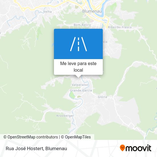 Rua José Hostert mapa