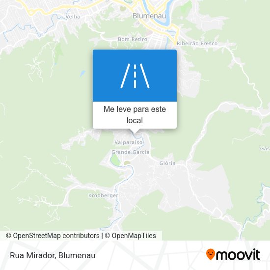 Rua Mirador mapa
