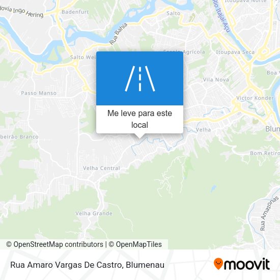 Rua Amaro Vargas De Castro mapa