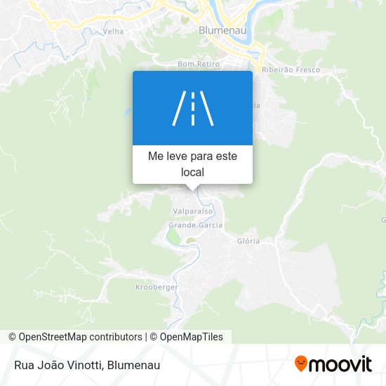Rua João Vinotti mapa