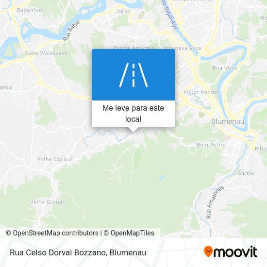 Rua Celso Dorval Bozzano mapa