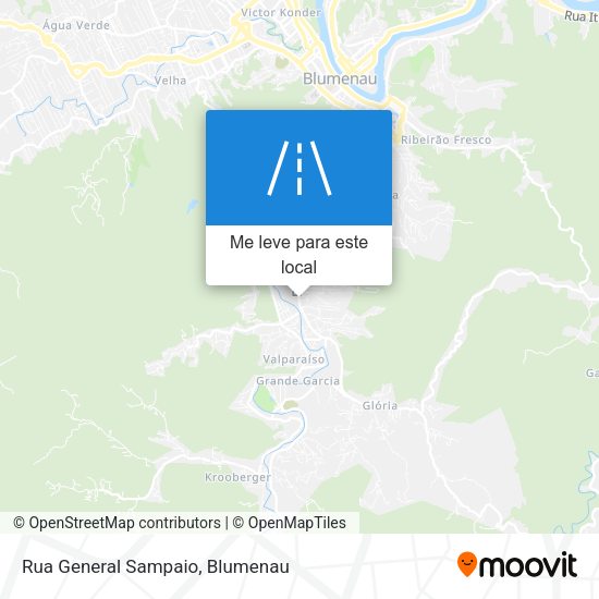 Rua General Sampaio mapa