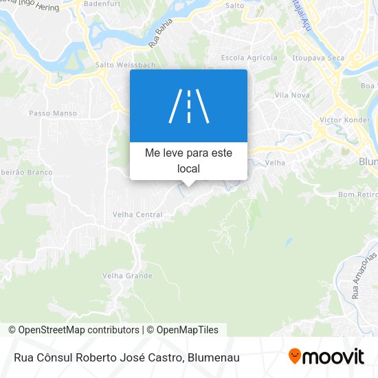 Rua Cônsul Roberto José Castro mapa