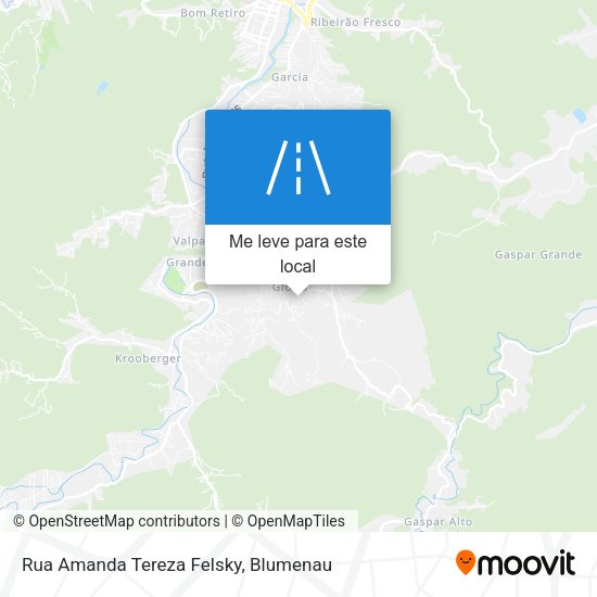 Rua Amanda Tereza Felsky mapa