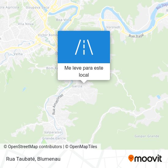 Rua Taubaté mapa