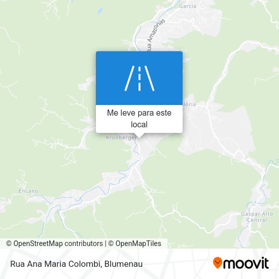 Rua Ana Maria Colombi mapa