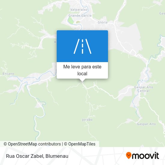 Rua Oscar Zabel mapa