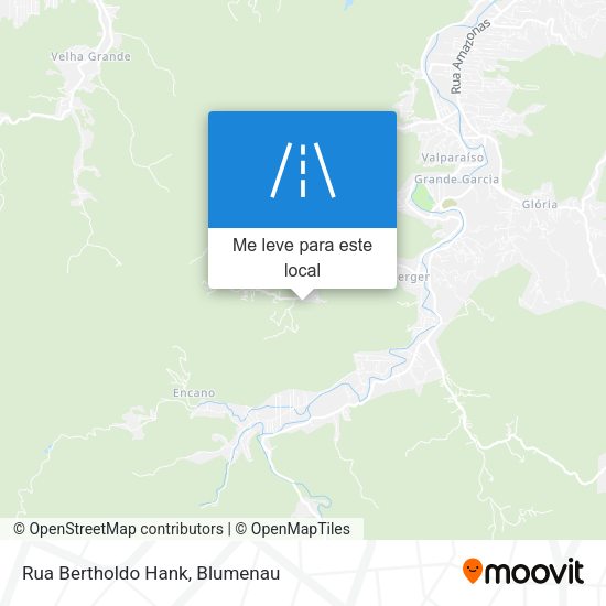 Rua Bertholdo Hank mapa
