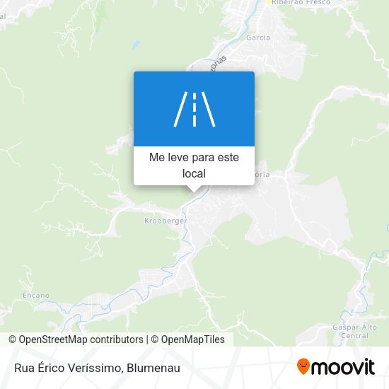 Rua Érico Veríssimo mapa