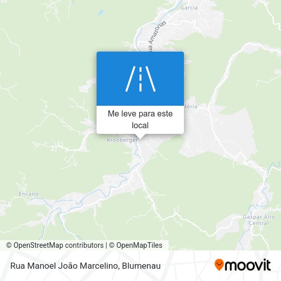 Rua Manoel João Marcelino mapa