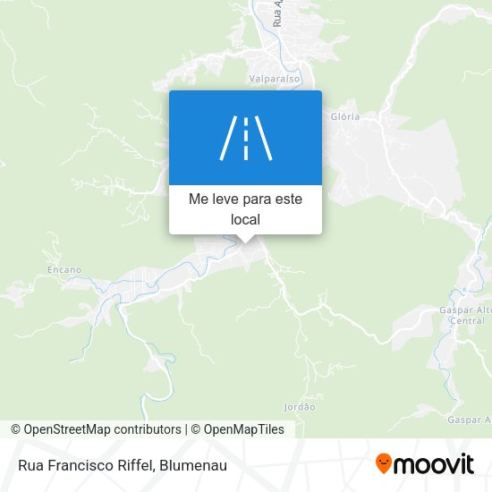 Rua Francisco Riffel mapa