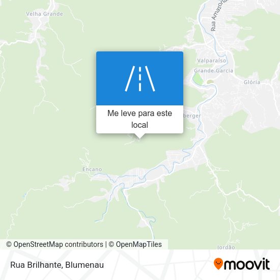 Rua Brilhante mapa