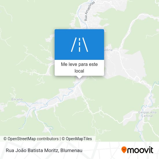 Rua João Batista Moritz mapa