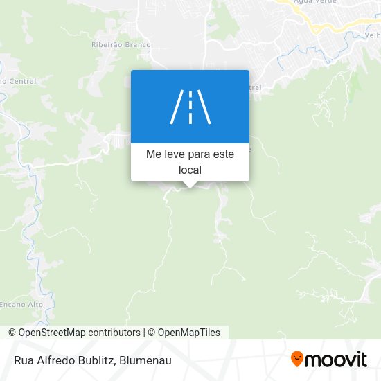 Rua Alfredo Bublitz mapa