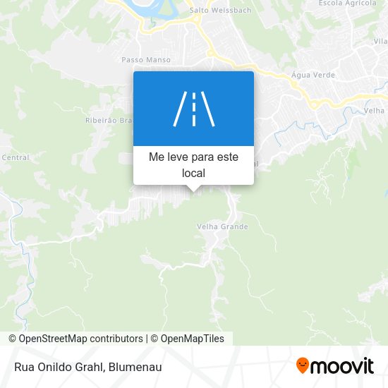 Rua Onildo Grahl mapa