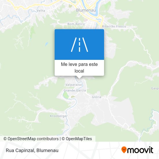 Rua Capinzal mapa