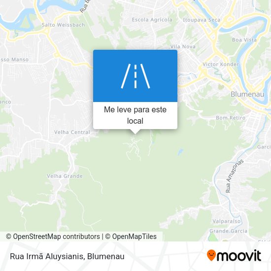 Rua Irmã Aluysianis mapa