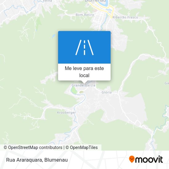 Rua Araraquara mapa